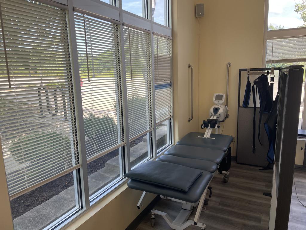 Spinal traction equipment at the PT&SR Norfolk clinic
