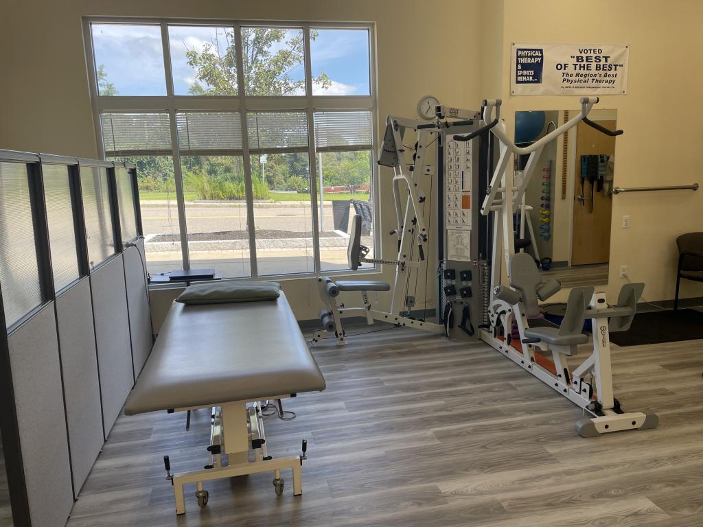 Open treatment area at the PT&SR Norfolk clinic