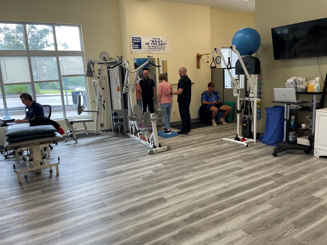 Treatment area at the PT&SR Norfolk clinic