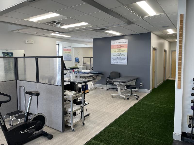 Treatment tables at the PT&SR Norwood clinic