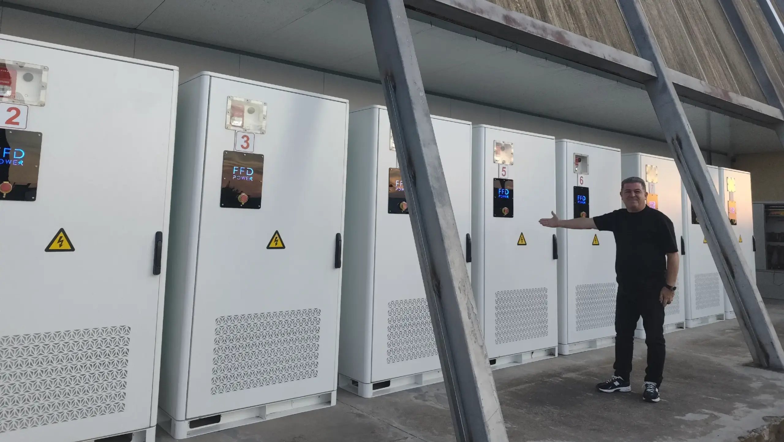 Supermarkt-Dach im Nahen Osten mit PV und 0,8MW/1,86MWh BESS für Eigenverbrauch mit EMS-Tarifzeitoptimierung