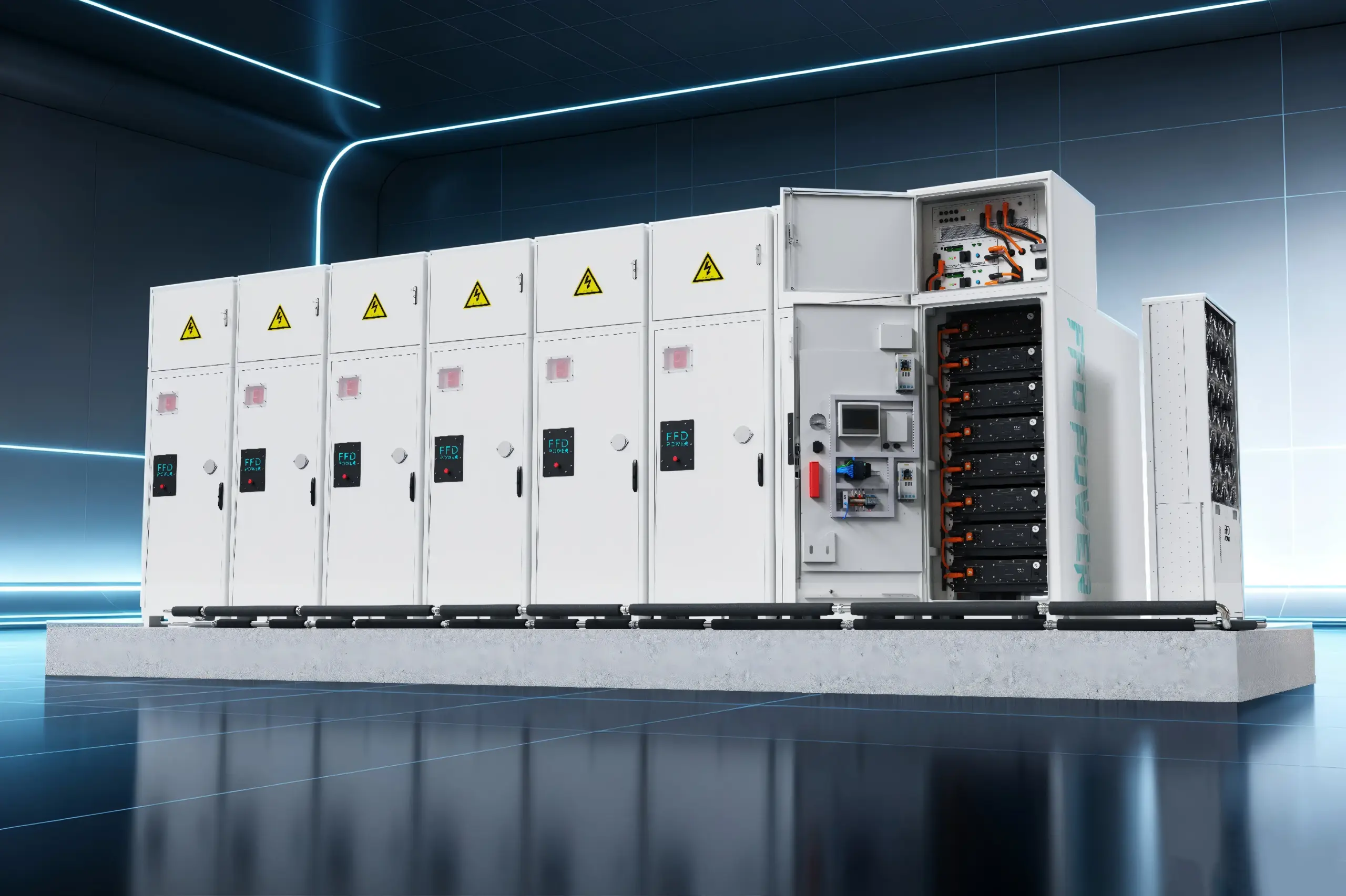 FFD POWER Galaxy 836L Flüssigkühl-Schrank, 836kWh BESS für großskalige gewerbliche und industrielle Energiespeicherung