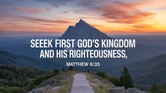 Seeking First the Kingdom: A Reflection on Matthew 6:33