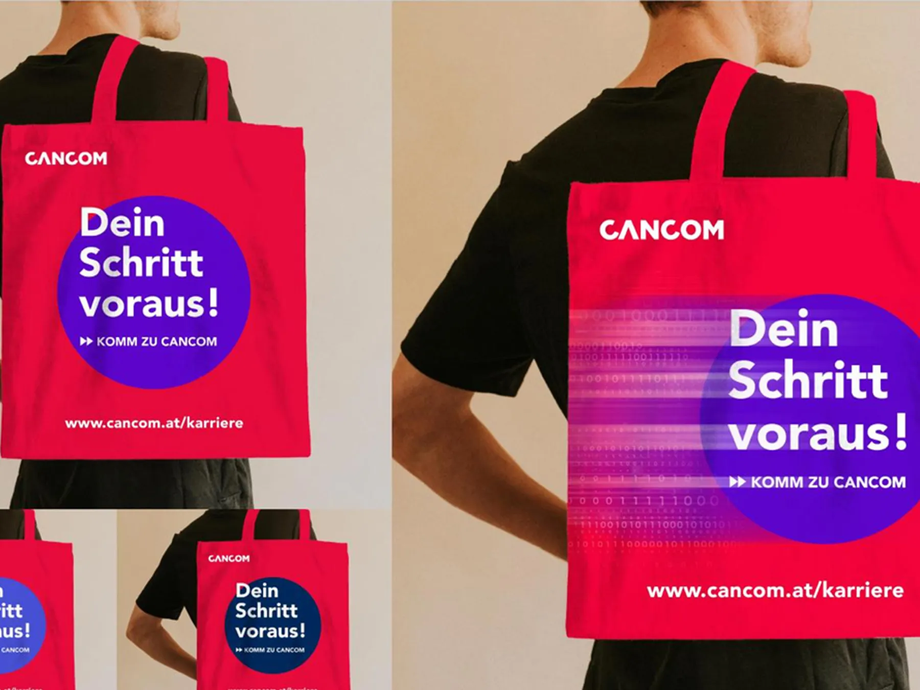 Key Visual CANCOM Austria – Dein Schritt voraus.