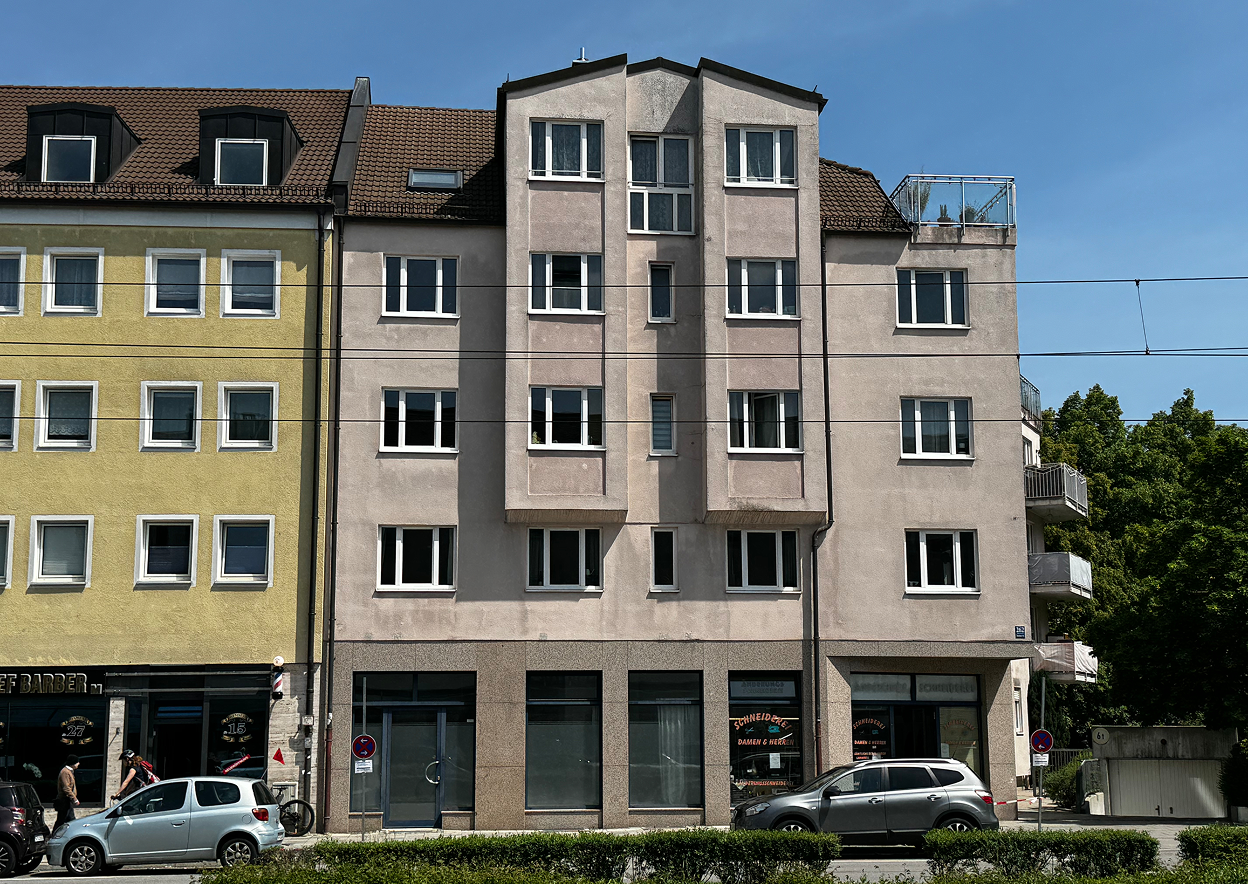 Fassade in München vor der Renovierung
