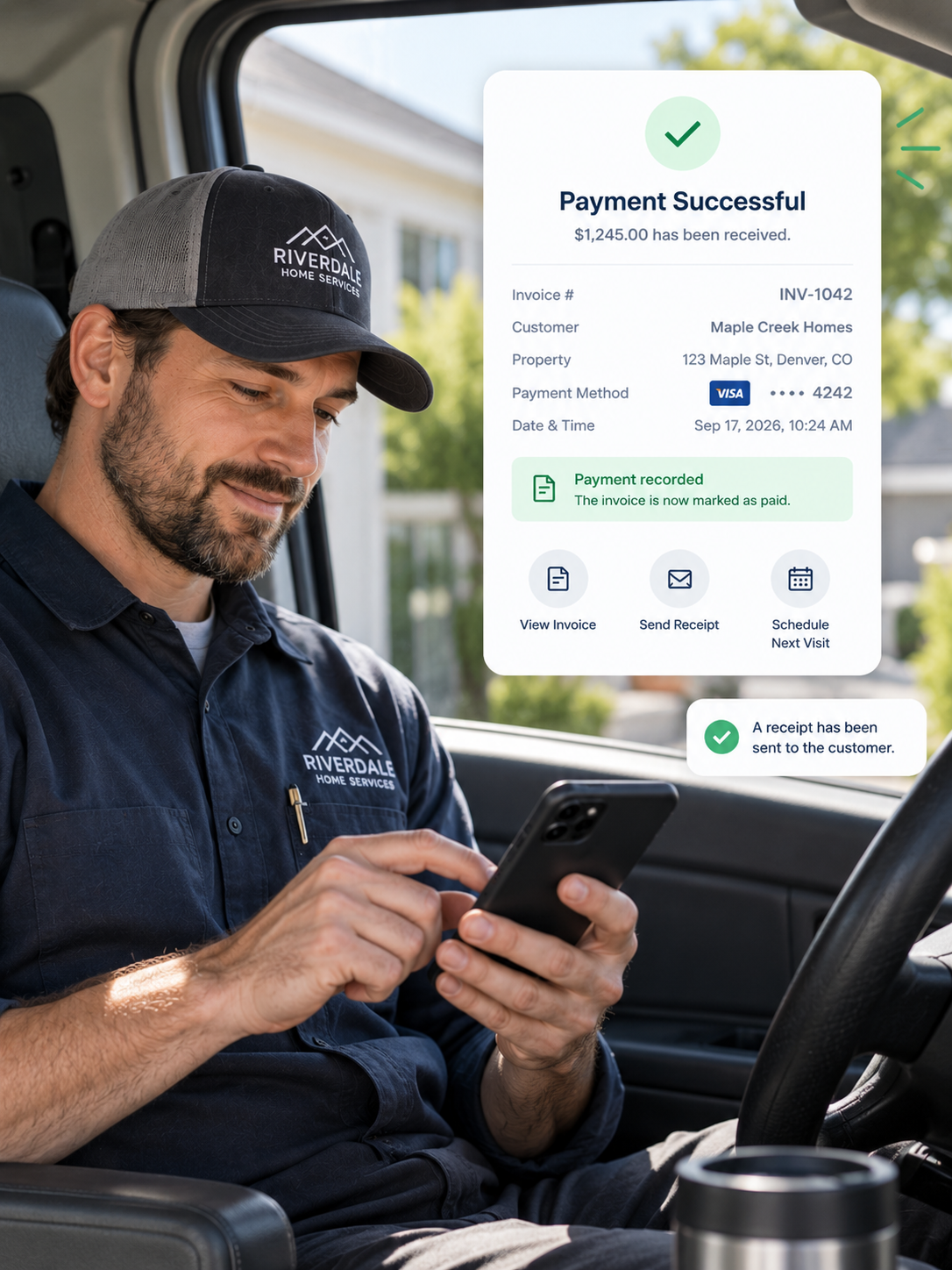 PropelOne Voice AI writing call details into the CRM customer record