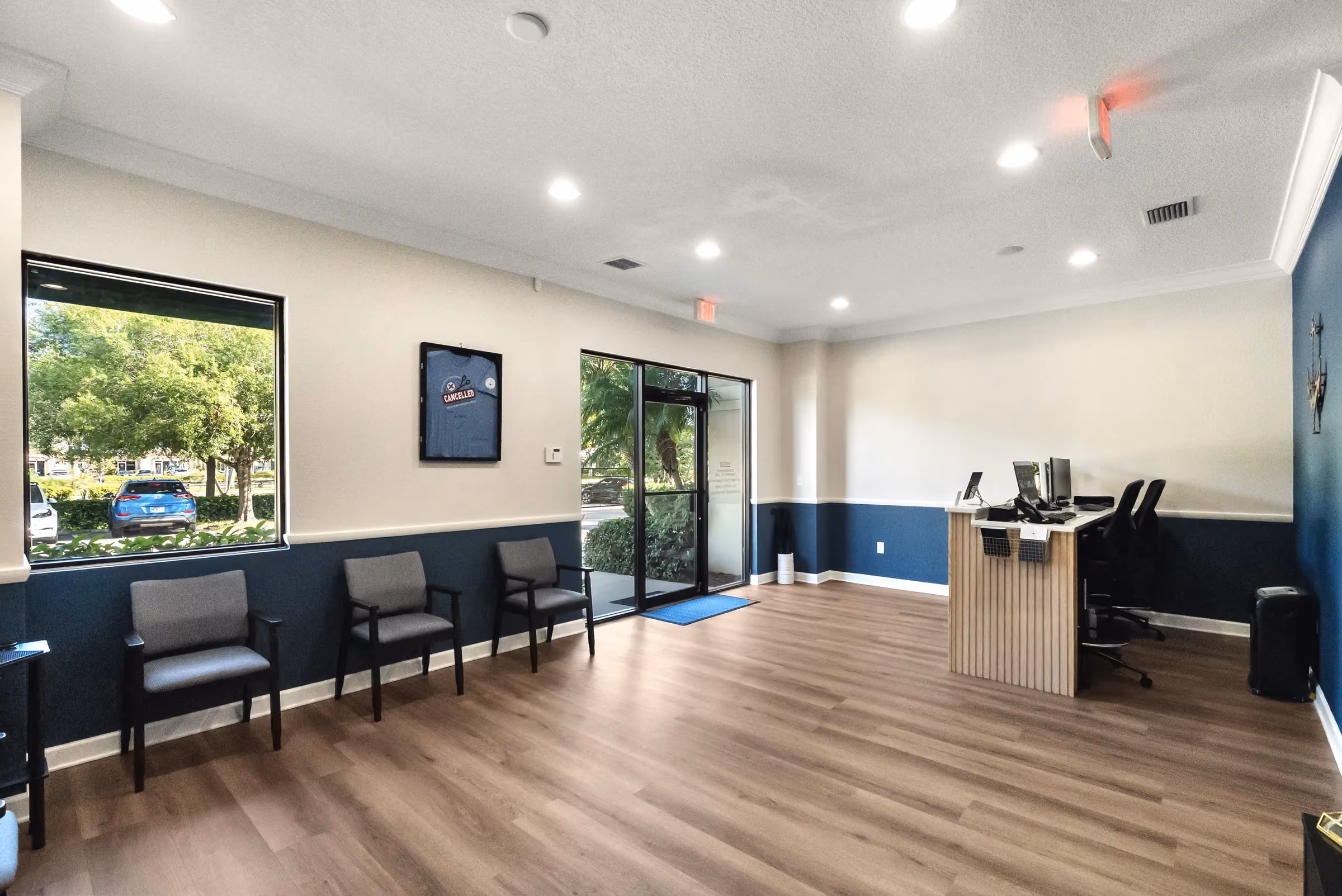 Reception area at the Stuart office