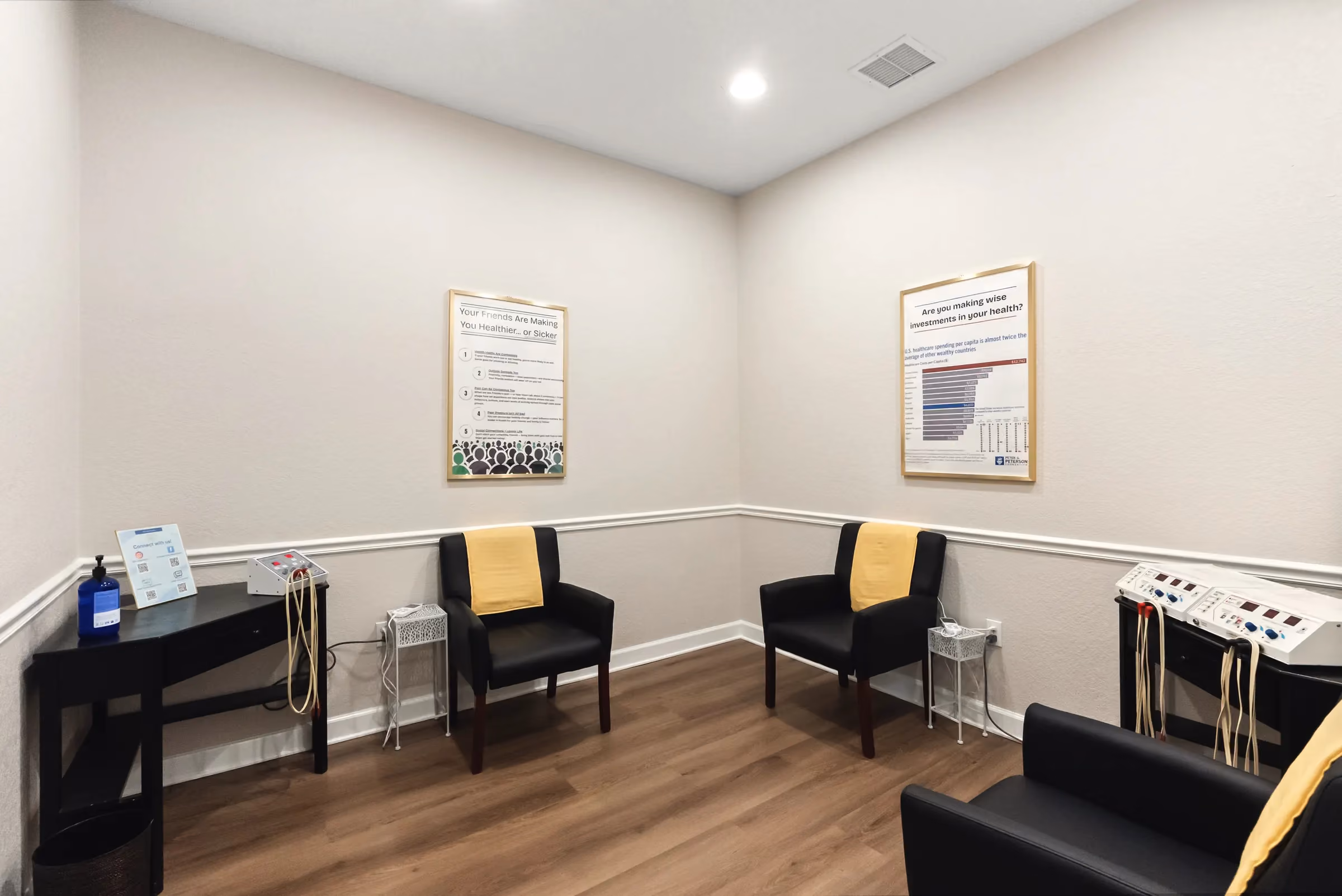 Consultation room at the Stuart office
