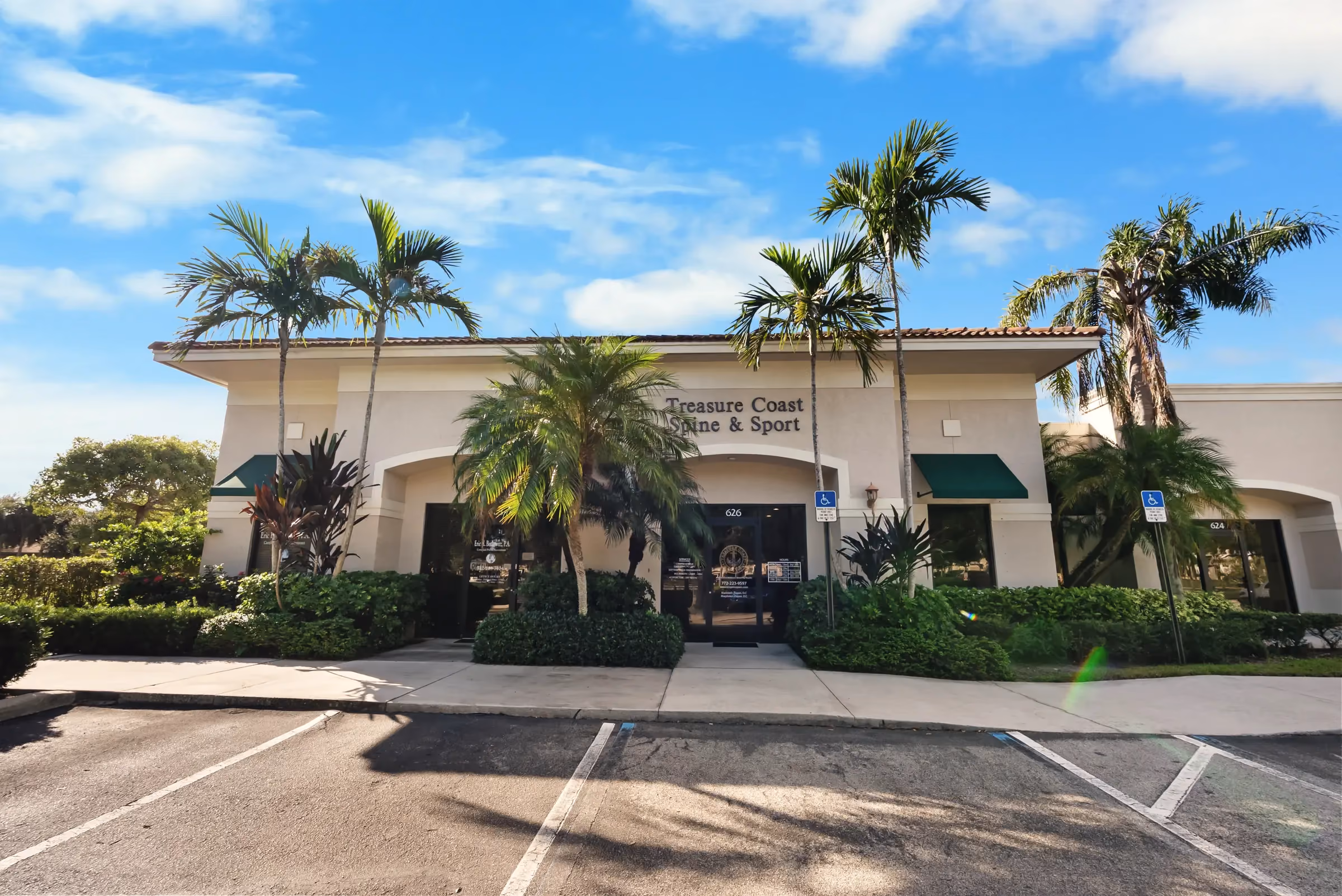 Treasure Coast Spine & Sport office on SE Central Parkway in Stuart, FL