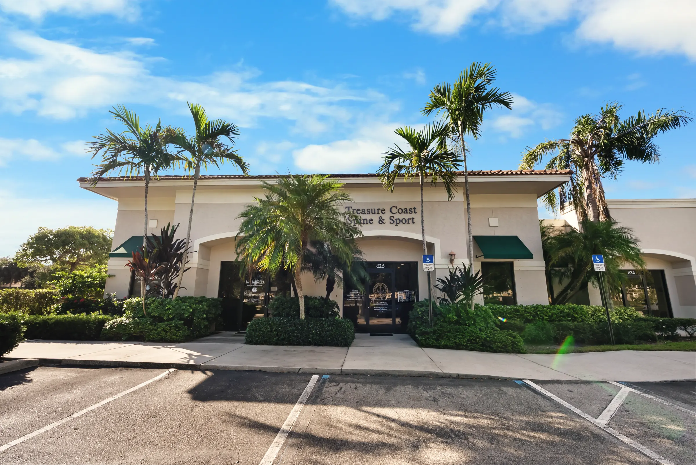 Treasure Coast Spine & Sport office on SE Central Parkway in Stuart, FL