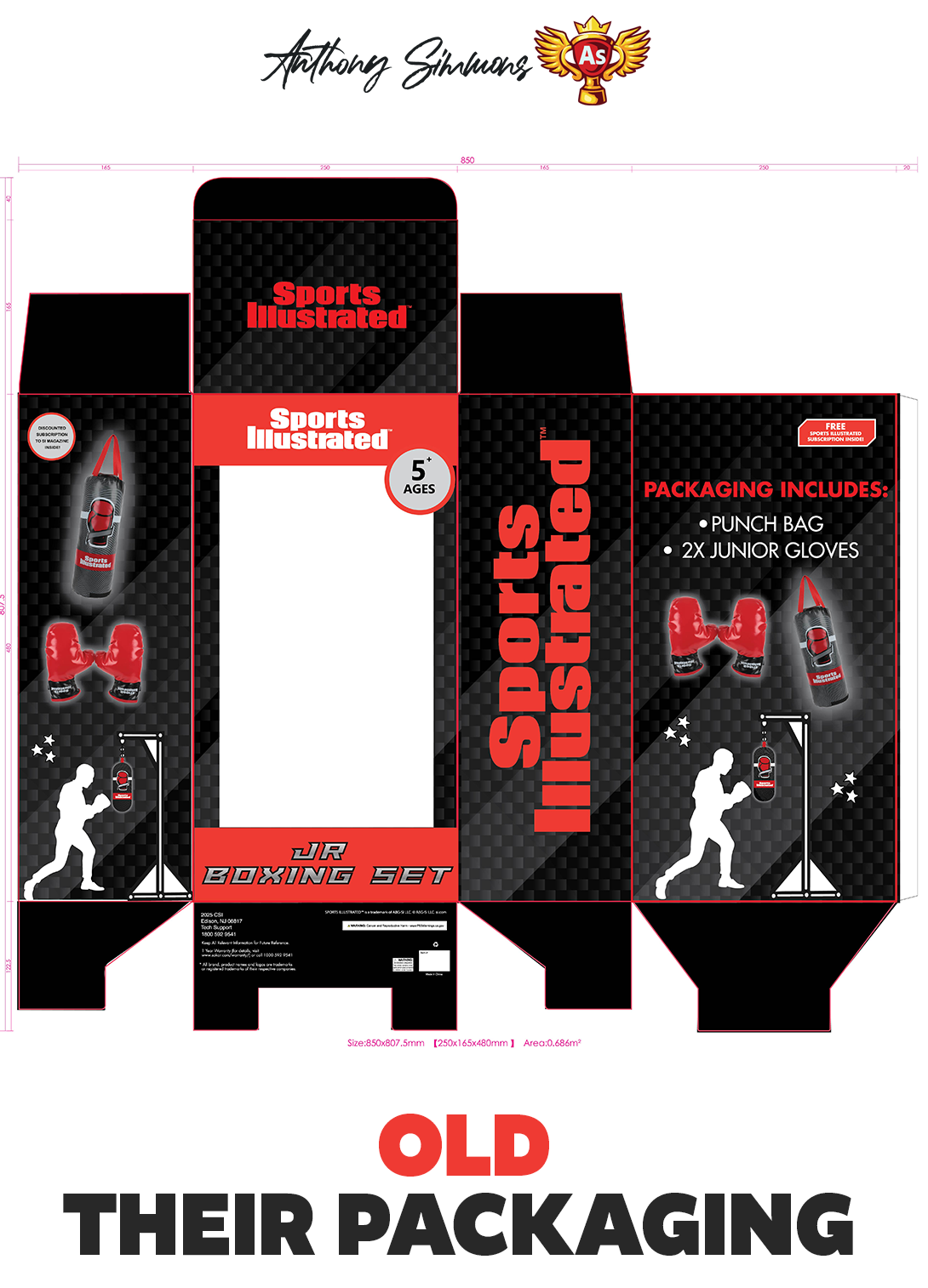 Sports Illustrated packaging system across the product assortment