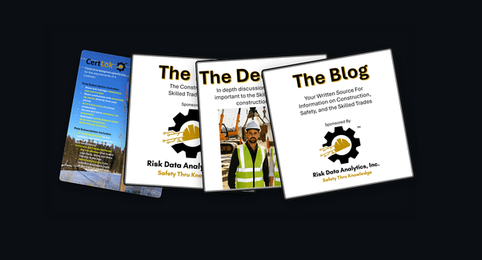 Risk Data Analytics Insights content: CertLok flyer, podcasts, Deep Dive, and The Blog