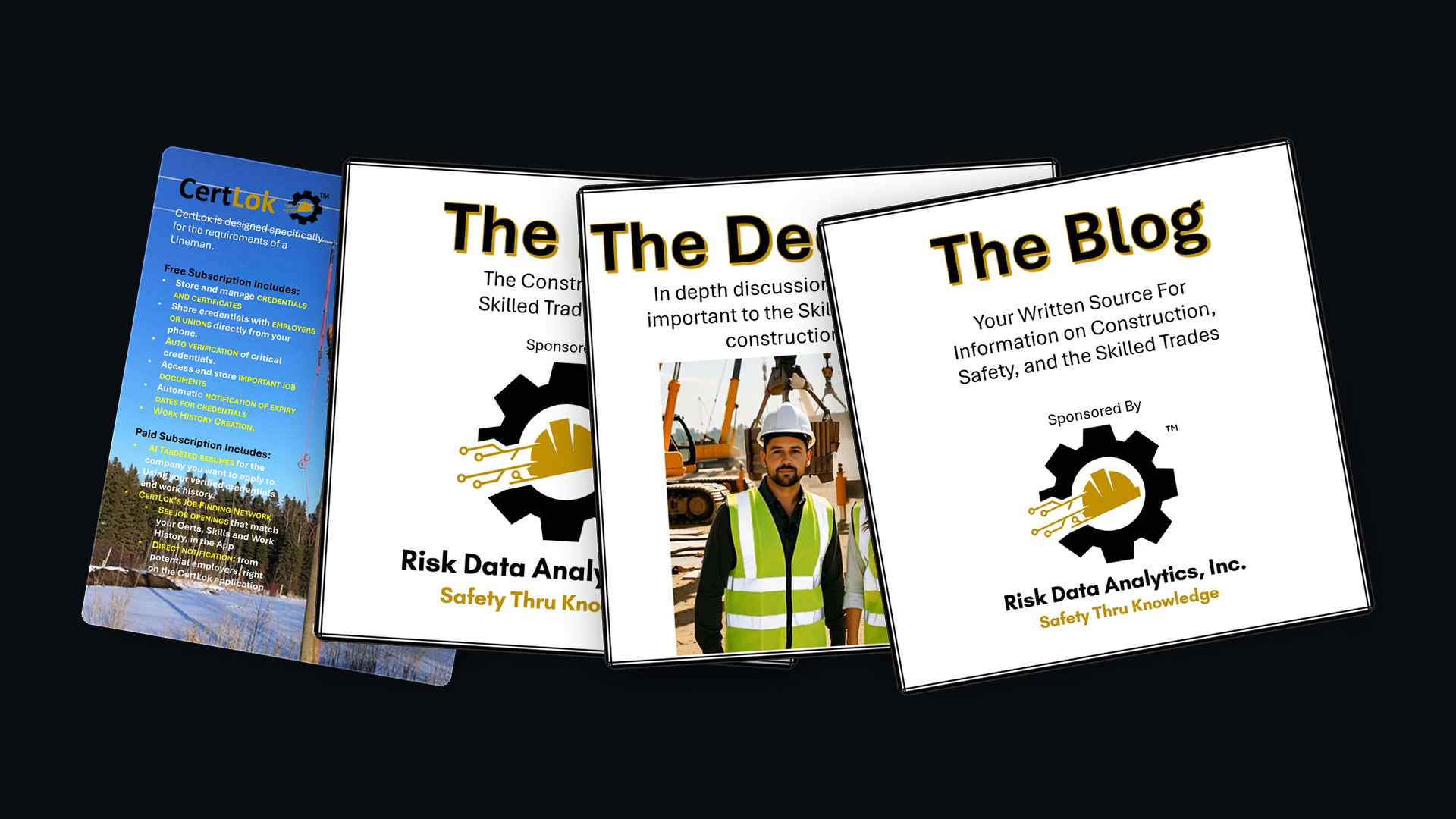 CertLok Library: trade flyer, The Brief, Deep Dive, and Blog.