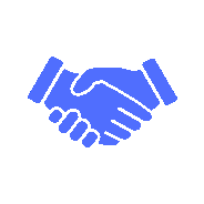 Handshake icon representing RGV Chess and Learning Center's Community partnerships
