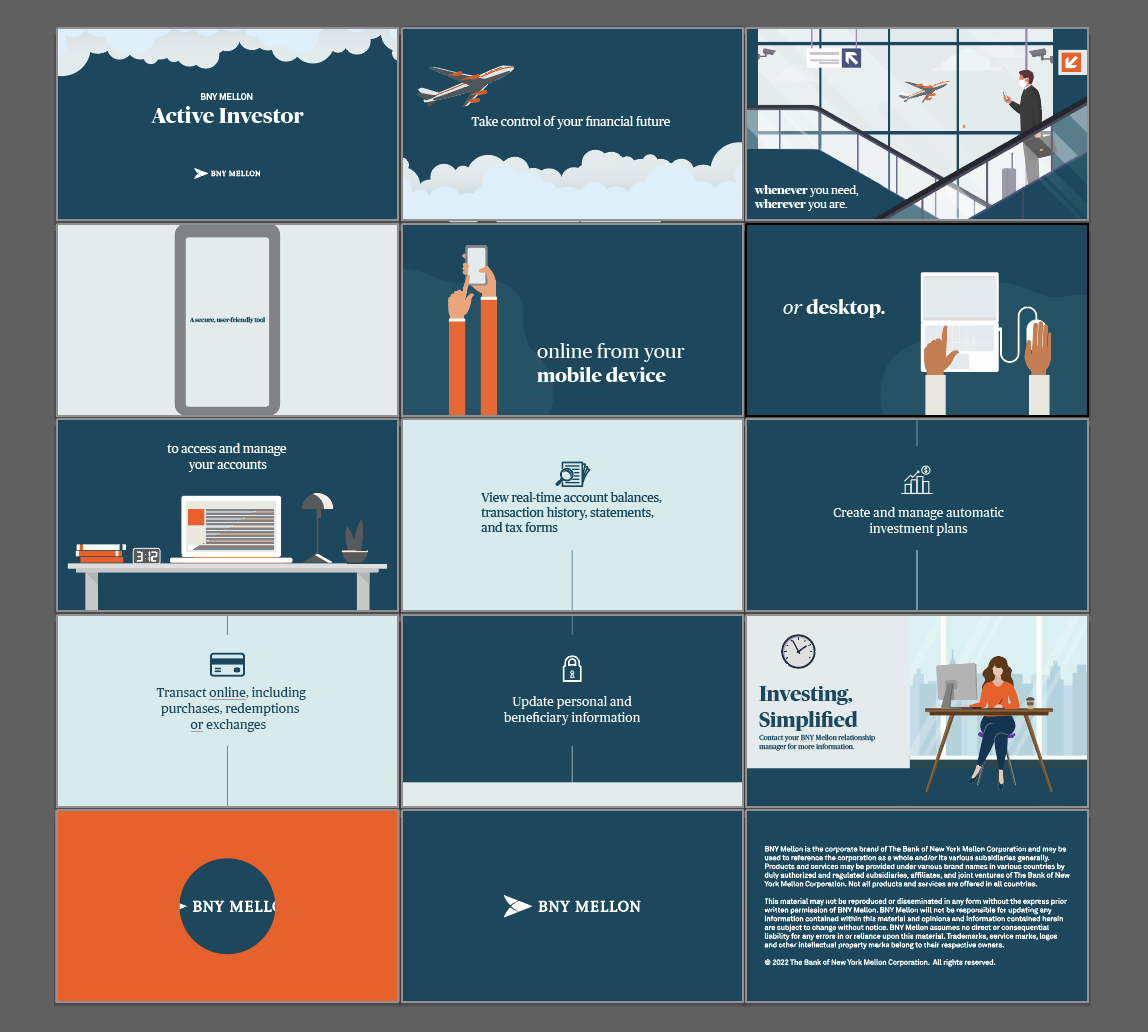 Product screenshot used as reference for the Active Investor animation