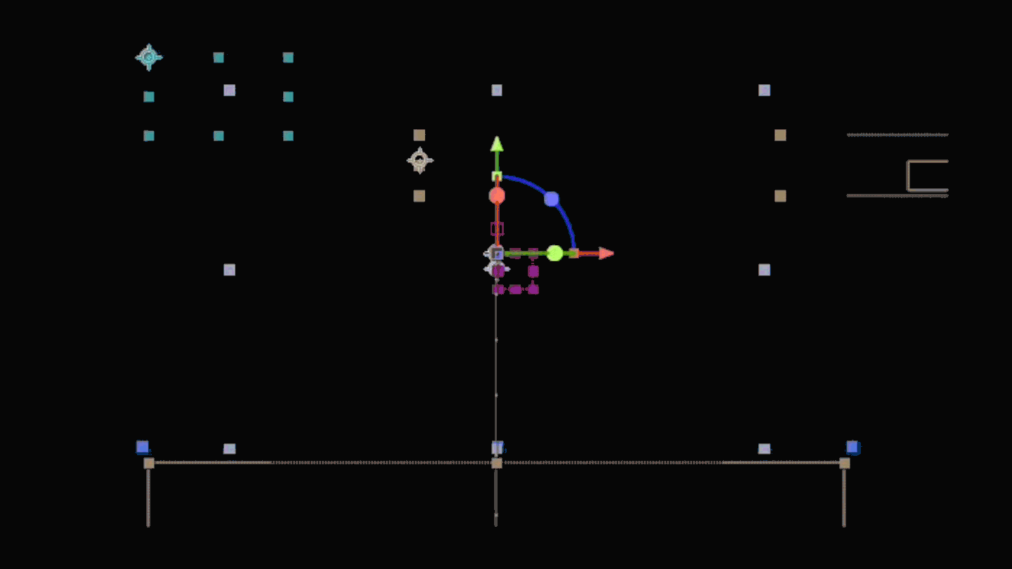 Keyframe from the animated elevator scene in the Active Investor reel