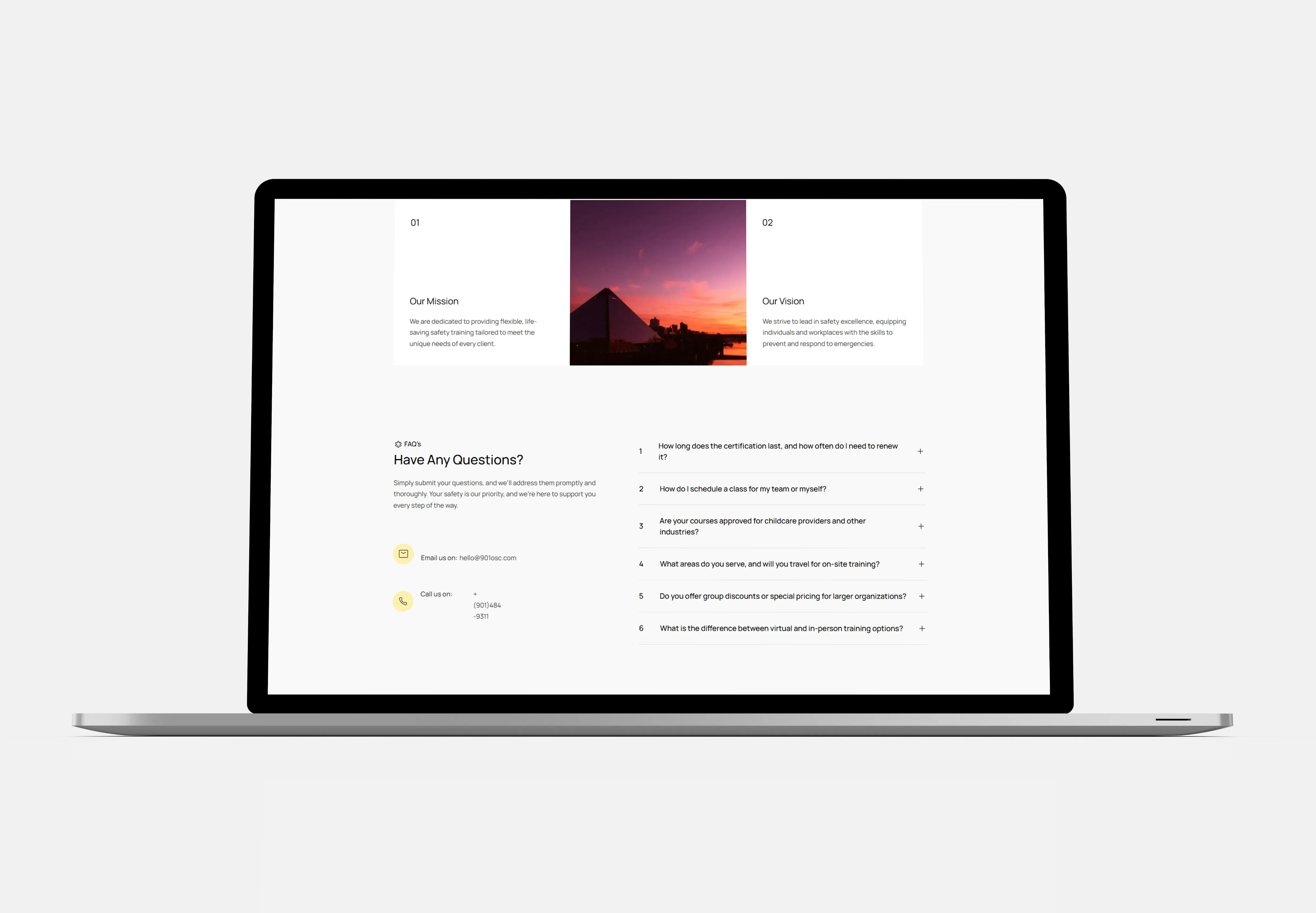 Course listing restructured for faster scanning