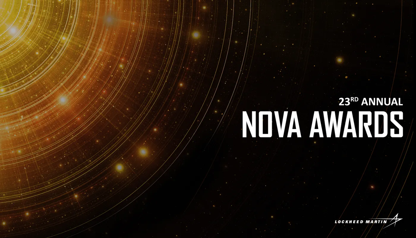 Completed NOVA Awards collateral shown as part of the unified design system