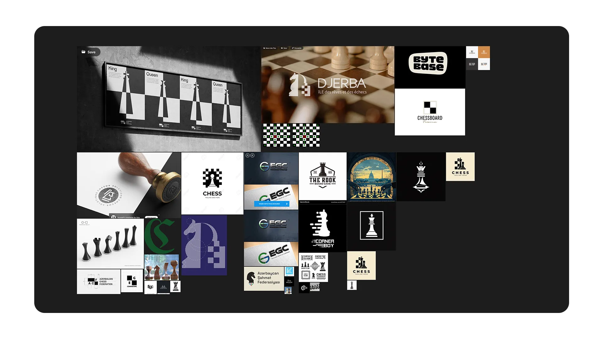Concept exploration of chess-inspired geometry for the End Game Consulting mark