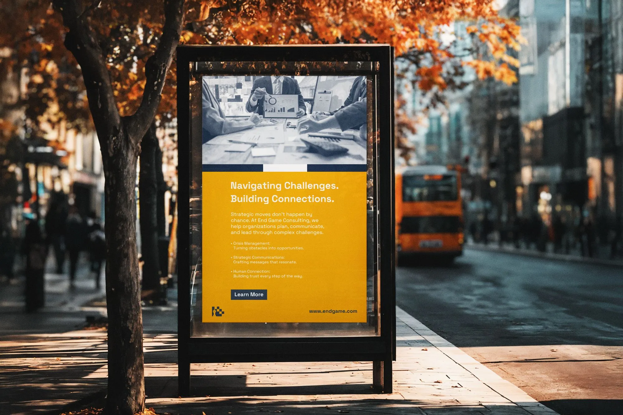 Delivered brand asset from the completed End Game Consulting identity system