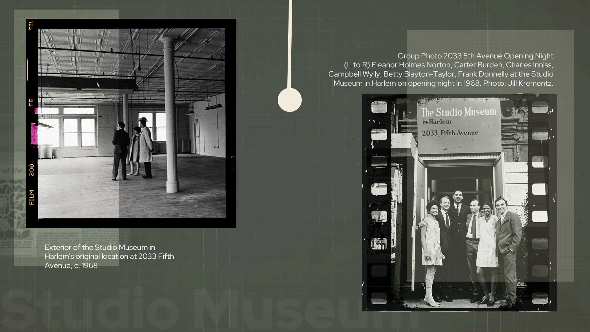 Frame from the Studio Museum in Harlem grand opening campaign film