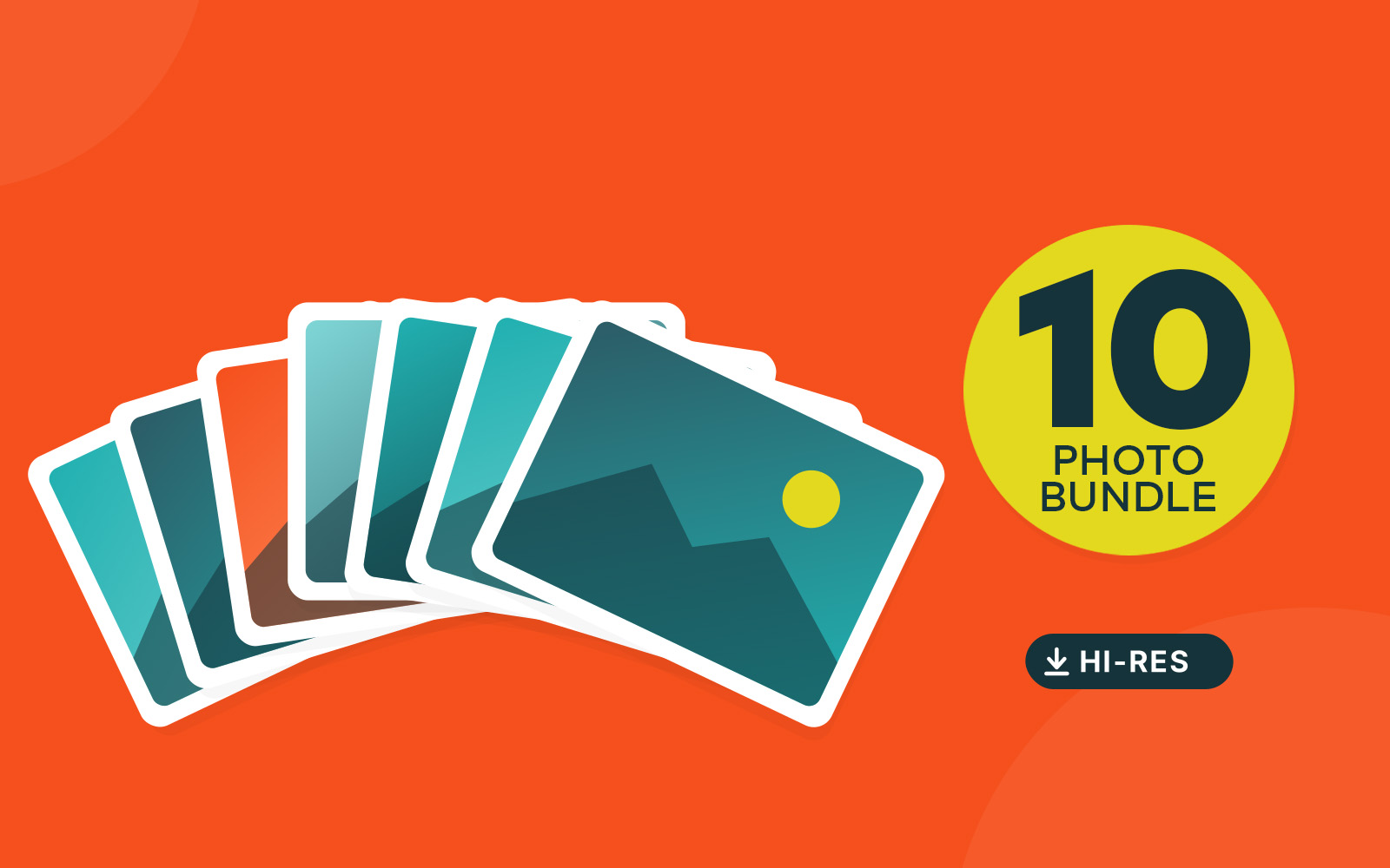 Bundle of 10 high resolution digital photos