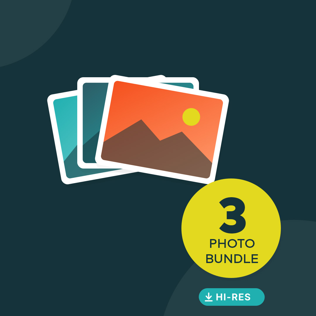 Bundle of 3 high resolution digital photos