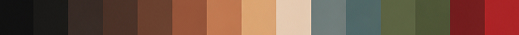 Palette swatches cool
