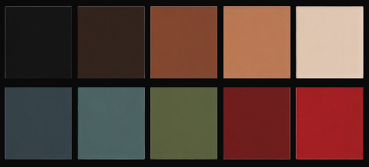Palette swatches warm