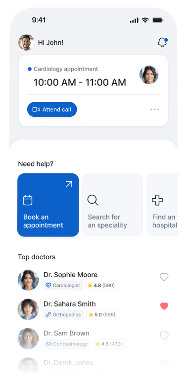 Booking a private GP appointment on a smartphone with Cheshire Clinics