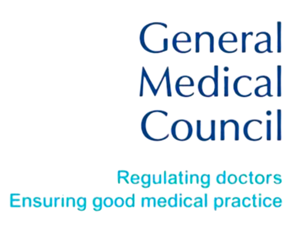 GMC registered doctors badge - every Cheshire Clinics consultation is with a General Medical Council registered GP