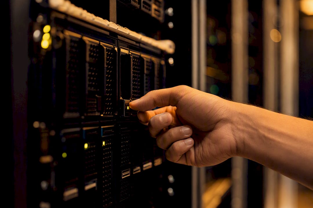 Hand toggling server power switch