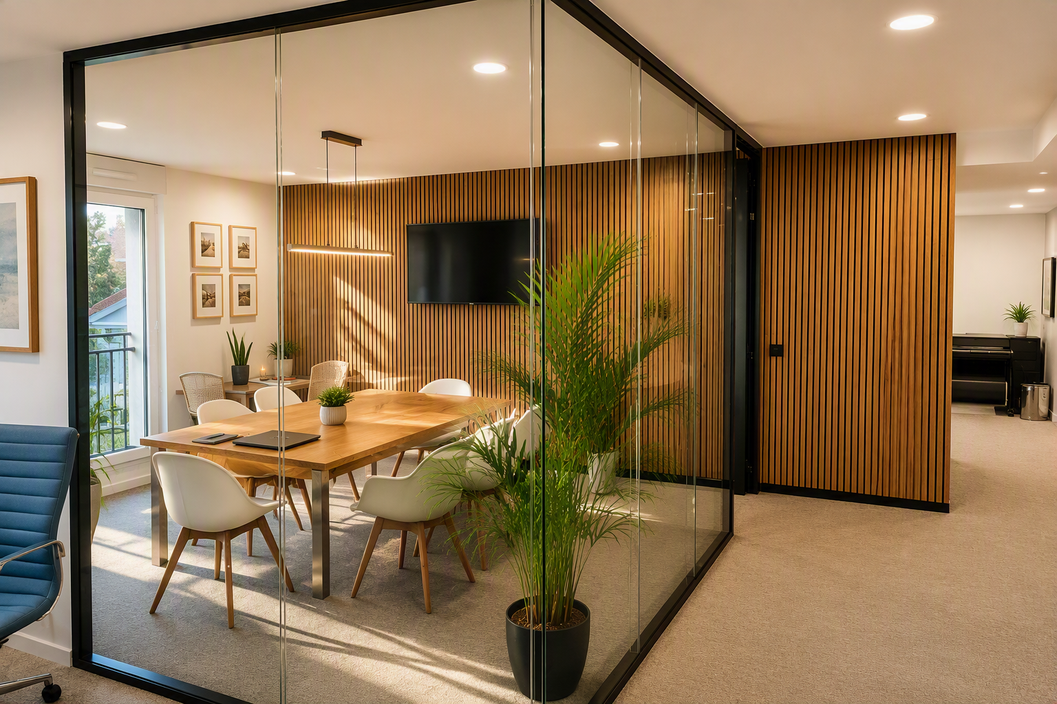 Salle de réunion de l'agence A2M Architecte