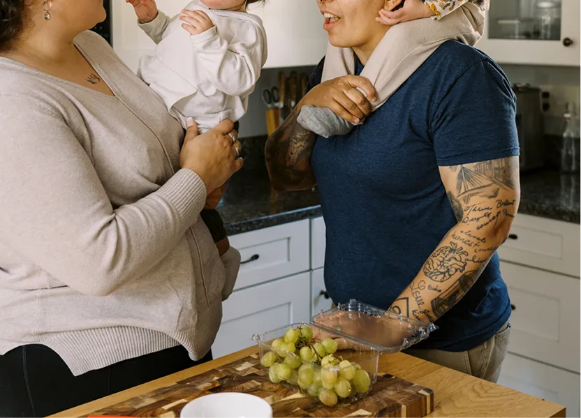 Family spending time together