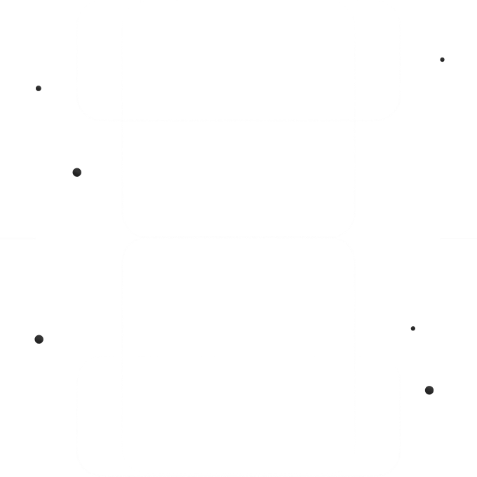 Black and white template or blueprint for a rectangular box with folding flaps on all sides, showing cut and fold lines for assembly.