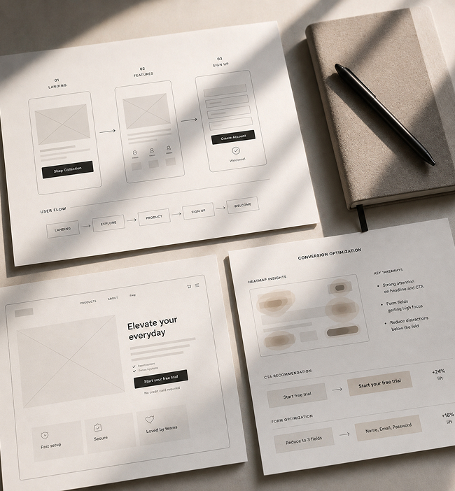 Aplicaciones impresas de una identidad visual.