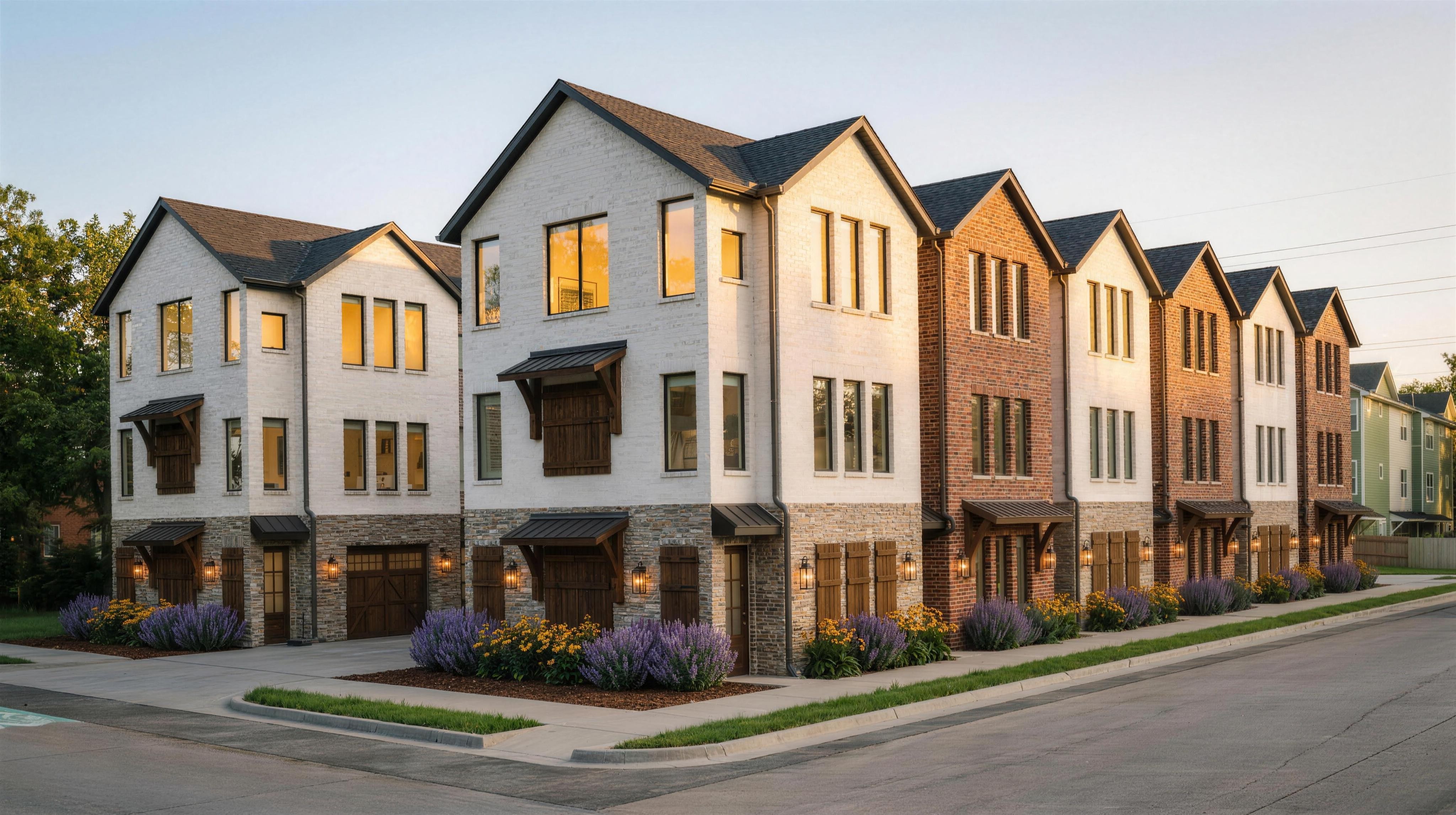 Judges Row townhome residences in Waco, Texas