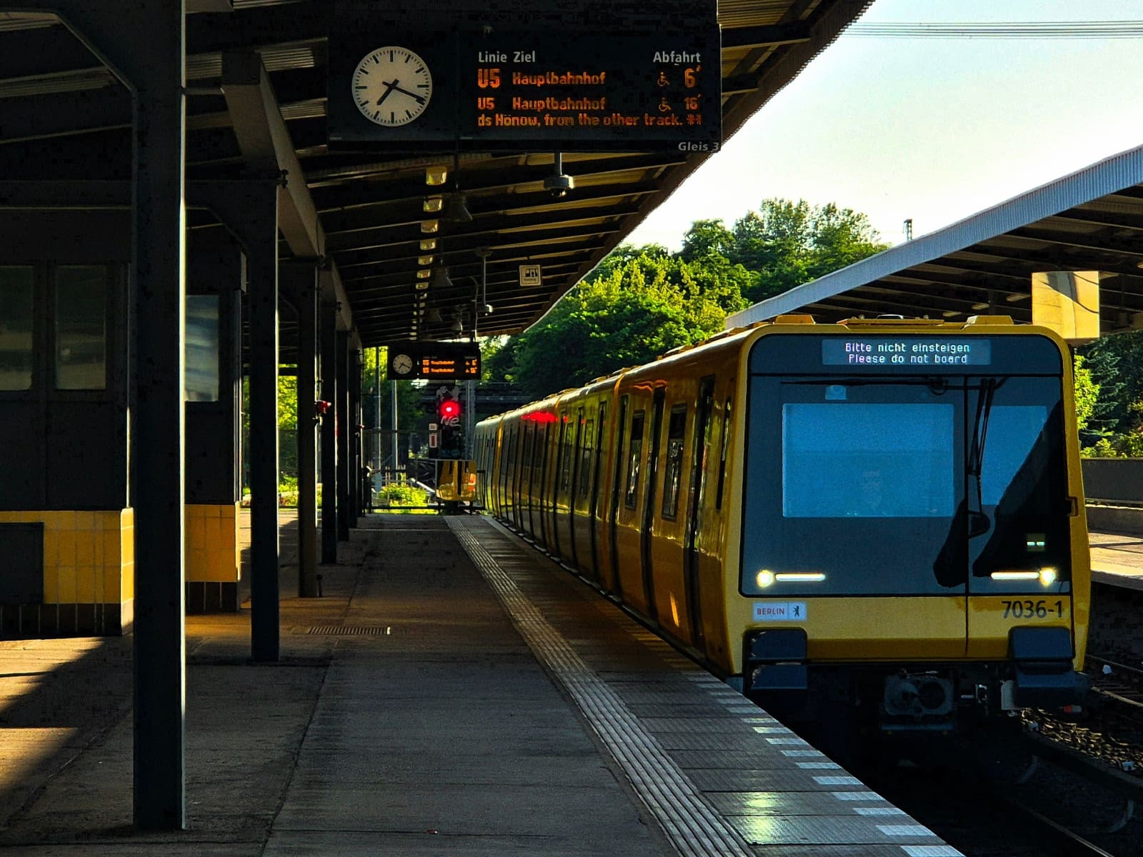 S-Bahn Station in Berlin.