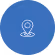 Map location pin icon inside a blue circle.