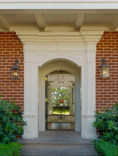 Brick entry arch