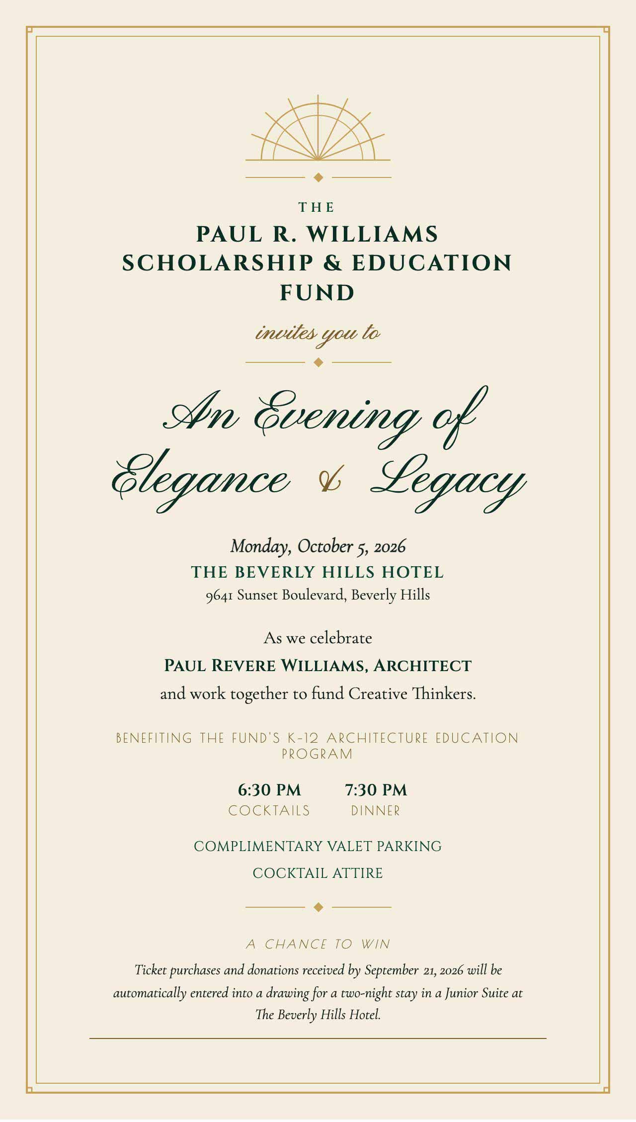 2026 PRW Gala invitation