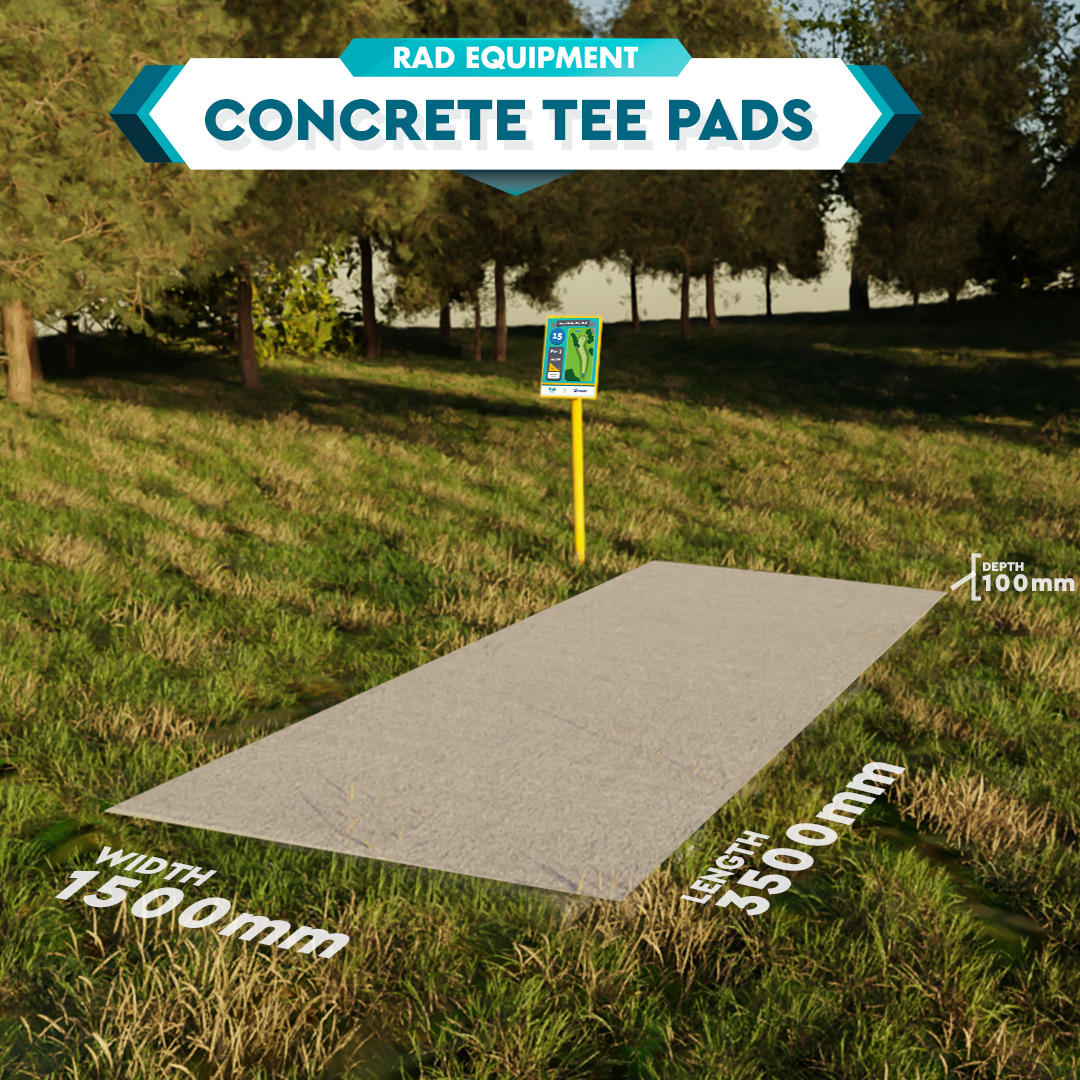 Concrete Disc Golf Tee Pads