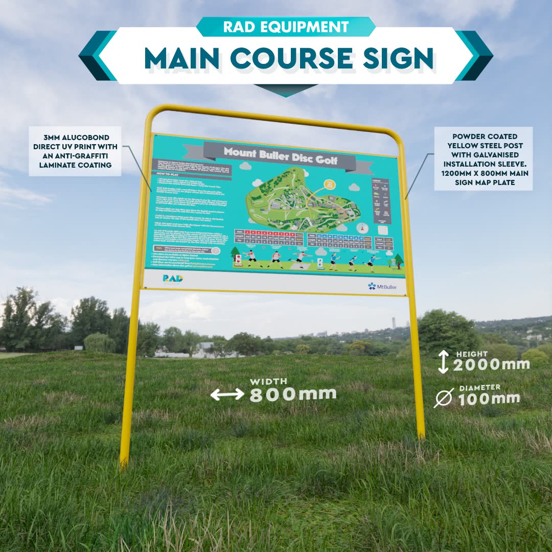 Metal Disc Golf Course Signage