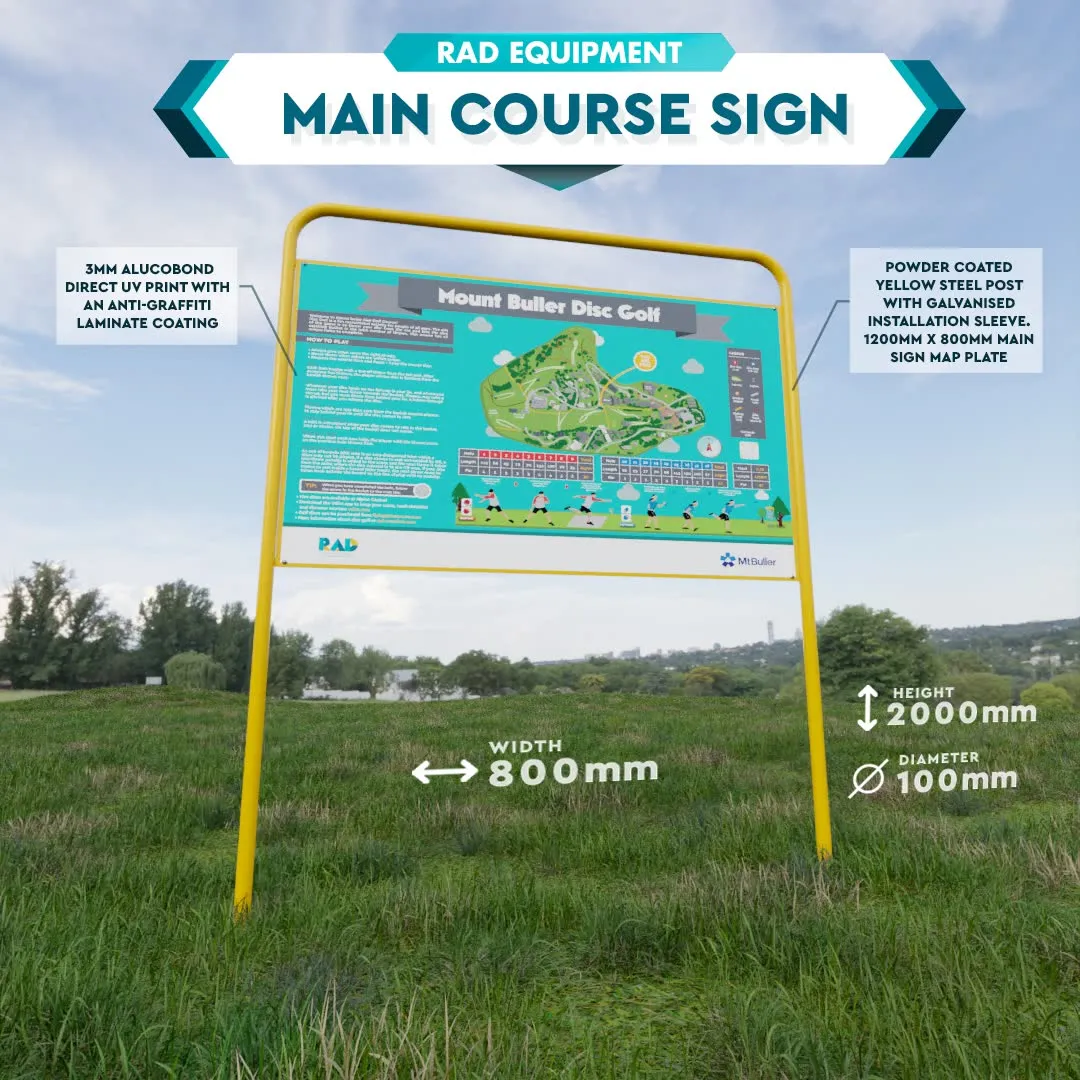 Metal Disc Golf Course Signage