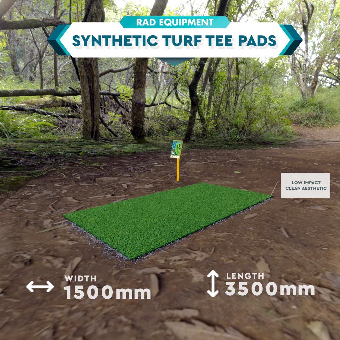 Synthetic Turf Disc Golf Tee Pads