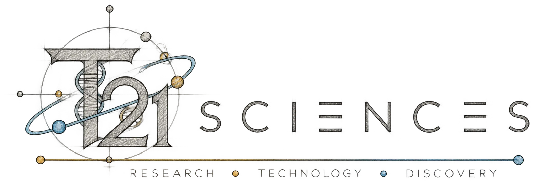 T21 Sciences Logo, Hand Drawn