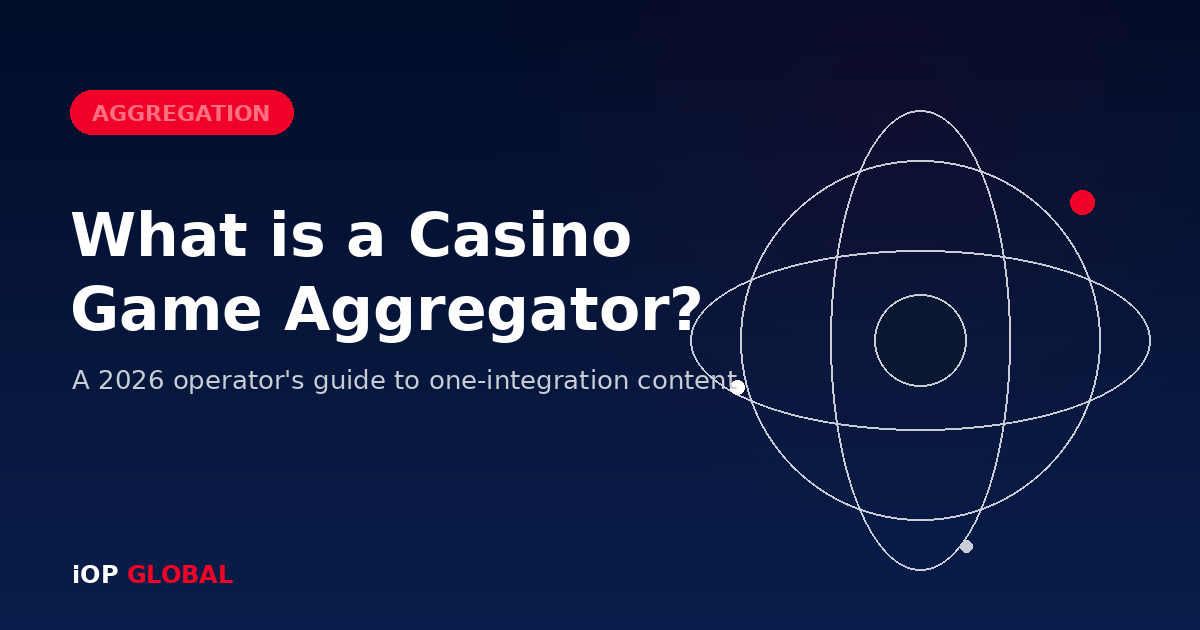 Illustration of a casino game aggregator connecting many studios through one integration
