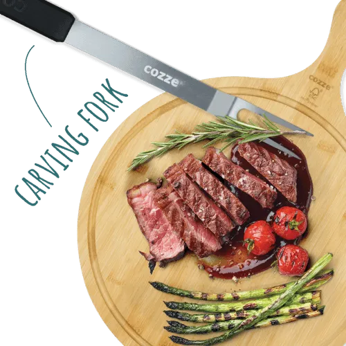 A steak on a plate with asparagus and tomatoes.