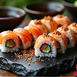 Freshly prepared restaurant dish