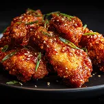 Spicy glazed chicken wings